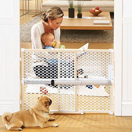 Munchkin Quick Install Pressure Fit Gate, Extends 26" - 42" Wide, White, Model MK0044