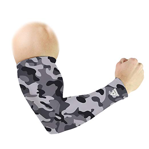 Le Gear Camouflage Series Arm Sleeves (Grey, Free Size)