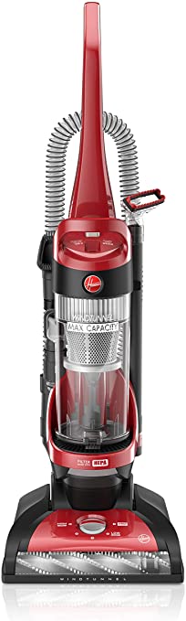 Hoover Windtunnel Max Capacity Upright Vacuum Cleaner with HEPA Media Filtration, UH71100, Red