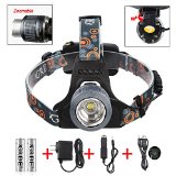 2000 Lumens Headlight Headlamp  LED Beam Head Lamp Light Torch  Zoomable Spotlight Floodlight  Rechargeable Waterproof Flashlight  for Night Fishing Hunting Camping Hiking Cycling Riding Running Coffee