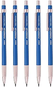 Staedtler Mars Technico 780C Mechanical Lead Holder,Clutch Pencil for Draft Drawing, Art Sketching Sharpener (Pack of 5)