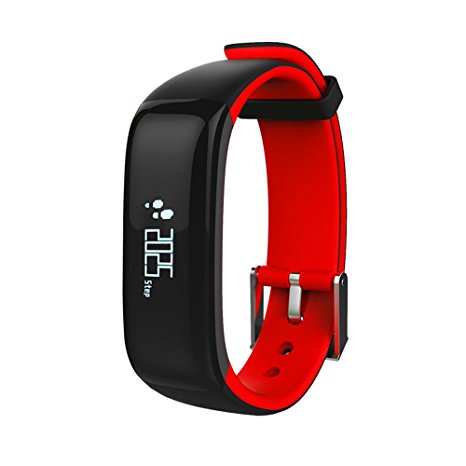 Witmoving Smart Band Sport Bracelet Wearable Fitness Tracker Blood Pressure Monitor Wristband for Samsung iPhone Smartphone Men Women