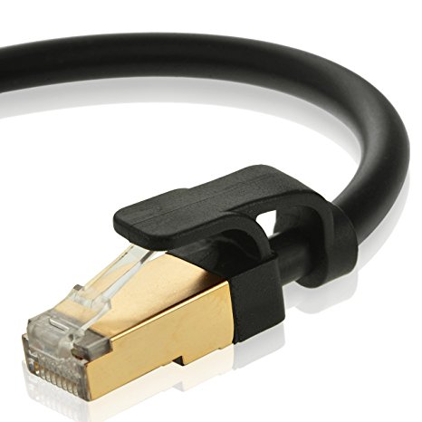 Mediabridge Cat7 Ethernet Patch Cable (10 Feet) - 10Gbps / 1000Mhz - Dual-Shielded RJ45 Computer Networking Cord - Low-Smoke Zero Halogen Jacket - Black - (Part# 33-699-10B )