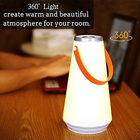 Portable Night Light, Origem Touch Sensor LED Lamp, 10.5-100 Hours Using Time, Rechargeable&Touch Control, 2500mAh High Capacity Battery, Wireless Table lamp, Bedside Lamp for Baby Room, Bedroom