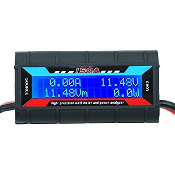 150A Watt Meter Power Analyzer High Precision RC with Digital LCD Screen for voltage (V) current (A) Power (W) Charge(Ah) and Energy (Wh) Measurement
