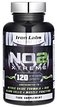 NO2 Xtreme: 2500mg | Nitric Oxide Pump Maximiser | Pre-Workout | 110% Guaranteed | 120 Capsules