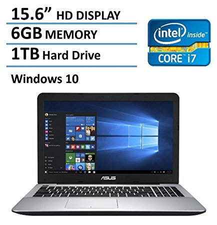 2016 Newest Generation Asus 15,6" Flagship High Performance Laptop PC, Intel Core i7-5500U, 6GB RAM, 1TB HDD, HDMI, Webcam, WIFI, DVD-SuperMulti, Windows 10