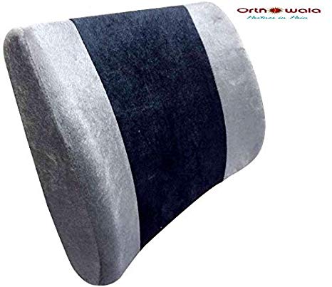 Orthowala® - Lower Backrest Comfort Cushion office chair back support- on chair & sofa car etc