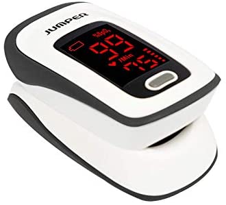 Finger Pulse Oximeter, (SpO2) Blood Oxygen Saturation Monitor with Pulse Rate Measurements and Pulse Bar Graph, Digital Reading LED Display