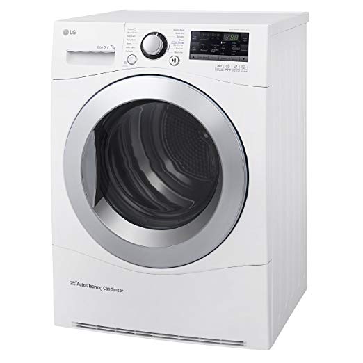 LG Electronics Uk Ltd. RC7055AH2M 8kg Load Condenser Heat Pump Tumble Dryer 9 Progs White