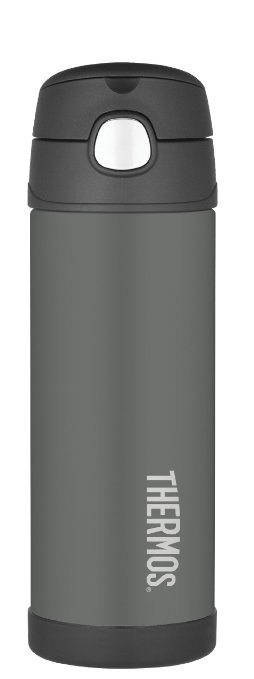 Thermos Funtainer 16 Ounce Bottle, Charcoal