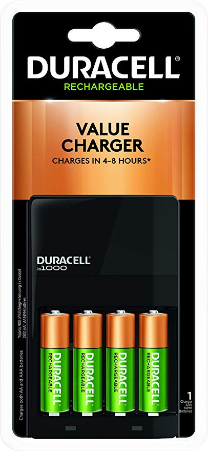 Duracell Charger with 4 AA Batteries