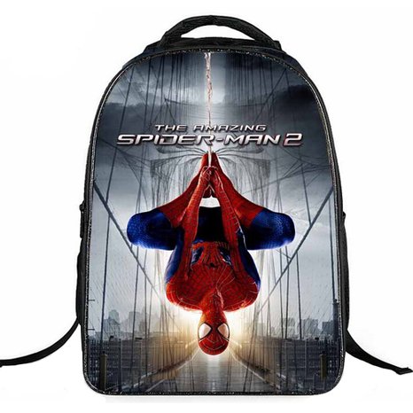 Seamand 2015 Spiderman Style Backpack Large Capacity School Bag Travel Bag