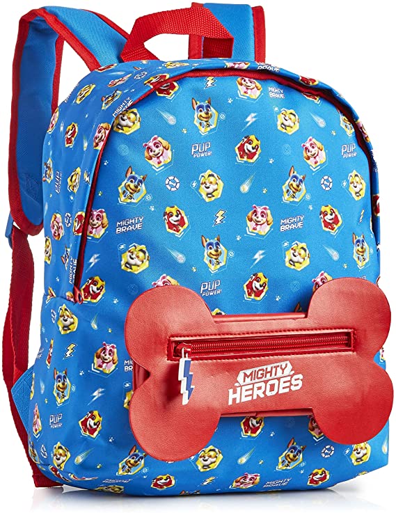 Paw Patrol Backpack, Toddler Girls Boys School Bags With Mighty Pups Chase, Skye, Rubble and Marshall, Childrens Back Pack For Nursery Preschool Travel Clothes Or Toys, Gift For Boy Girl