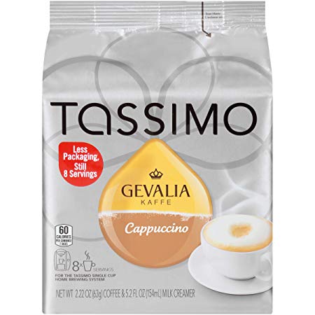 Tassimo Gevalia T-Disc Cappuccino, 8 Count