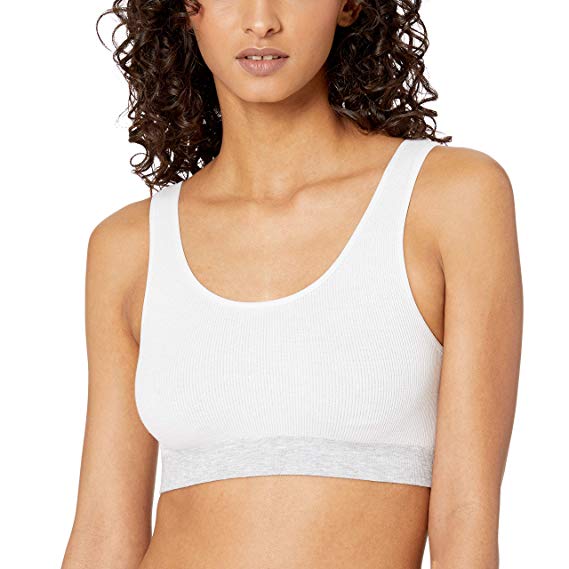 Amazon Brand - Mae Women's Seamless Low Back Light Support Bralette (for A-C cups)