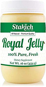 Stakich Fresh Royal Jelly - Pure, All Natural - No Additives or Preservatives Added - 16 Ounce