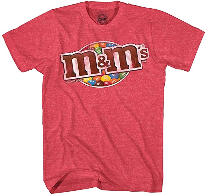 M&M's Candy Mars Chocolate M and M Adult Graphic Men's Tee T-Shirt