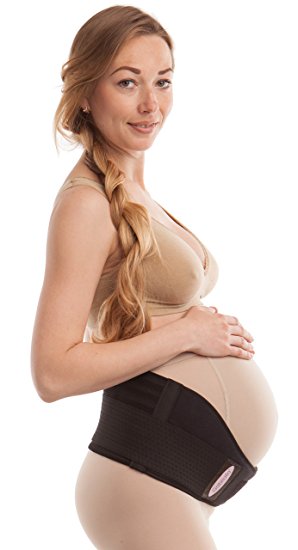 Gabrialla Breathable Maternity Belt Medium Pregnancy Support w/Cotton Lining MS-96(i) Black L