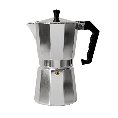Primula Aluminum Espresso Maker - Aluminum - For Bold, Full Body Espresso – Easy to Use – Makes 9 Cups