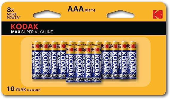 AAA Batteries 10 Years Shelf Life, Long Lasting Alkaline Power Triple A Battery Pack, Leak Proof Batteries