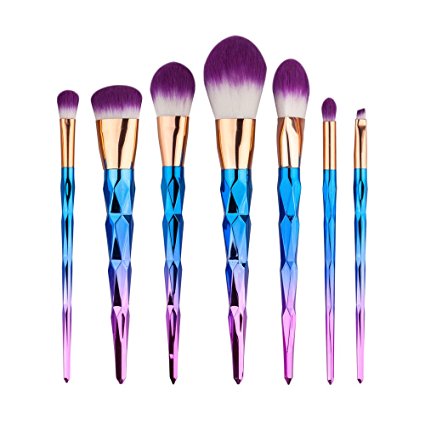 I-Dragon 7PCS/Set Professional Make up Brush Foundation Eyshadow Blusher Powder Blending Cosmetic Brush