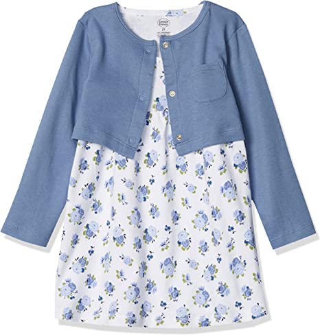 Luvable Friends Baby-Girls Dress and Cardigan Set