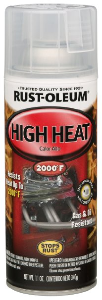 Rust-Oleum Automotive 260771 11-Ounce 2000 Degrees High Heat Spray Gloss Clear