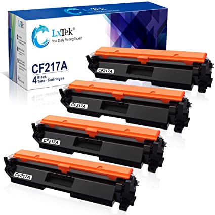 LxTek Compatible Toner Cartridge Replacement for HP 17A CF217A to use with Laserjet Pro M102w M130fw, Laserjet Pro MFP M130fw M130nw M130fn M130a Printer,(4 Black), High Yield(with Chip)