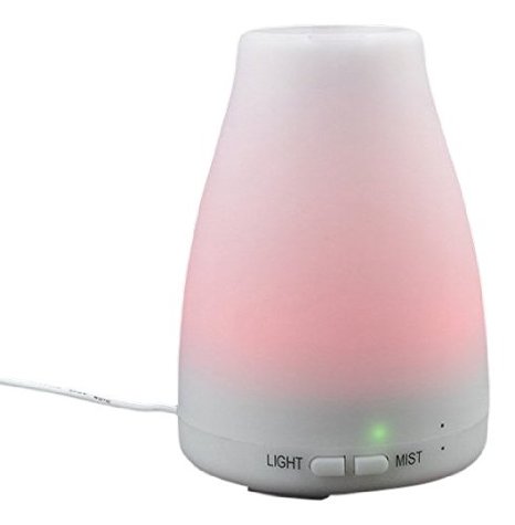 Aromatherapy Essential Oil Diffuser Volador 120ml Portable Ultrasonic Humidifier Home Fragrance Diffuser 7 Color Changing Night Light for Bedroom, Baby Room, Office