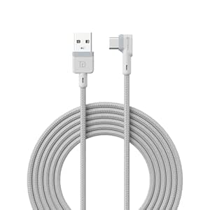 Portronics Konnect L Fast Charging 3A Type-C Cable 2 Meter with Charge & Sync Function for All Type-C Devices (White)