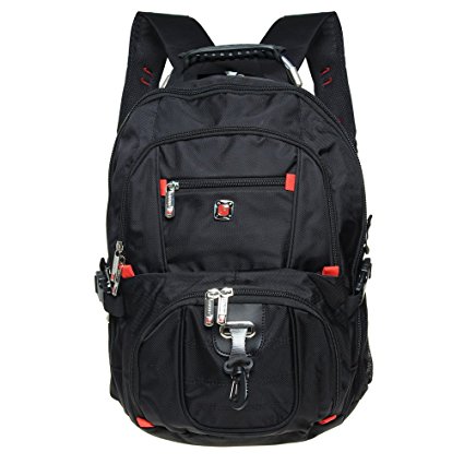 Laptop Backpack, Hugesavings Outdoor Sports Bag Travel Hiking Backpack Large Capacity 15.6Inch Computer Bags For Laptops Black