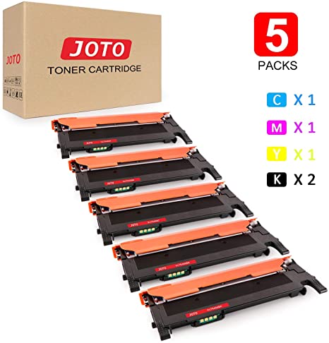 JOTO CLT-406S Compatible Toner Cartridge Replacement for Samsung CLT-406S CLT-K406S CLT-C406S CLT-M406S CLT-Y406S High Yield (2 Black, 1 Cyan, 1 Yellow, 1 Magenta) for Samsung CLP-365 CLP-360