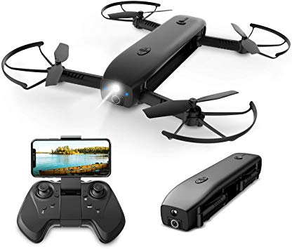 Holy Stone HS161 Multifunction FPV Drone with Camera 1080P for Adults with Optical Flow Positioning,Mini Drones Foldable,Handheld Flashlight,Pocket RC Quadcopter for Kids Travel,Portable Power Bank,8G TF