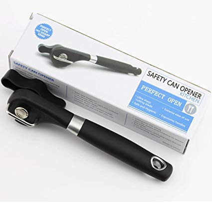 SWIHEL Manual Can Opener, Professional Side Blade Cutting for Tins and Cans with Rotating Knob and Non-Slippery Handle.