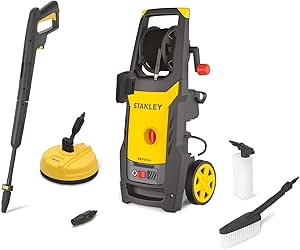 Stanley Nettoyeur Haute Pression SXPW24BX | pour Surfaces Extérieures et Autos | avec Nettoyeur de Surfaces et Brosse Fixe | Pression máx. 170 bar | Débit máx. 500 l/h | Puissance absorbée 2400 W