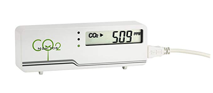 TFA-Dostmann AirCO2ntrol Mini CO2 Monitor, Plastic, White, (L) 116 x (W) 24 x (H) 42 mm