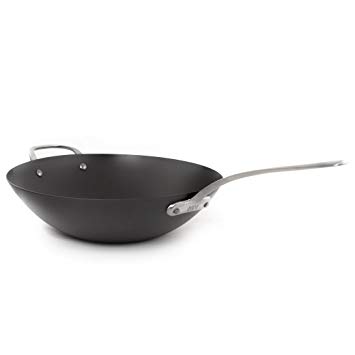 ICON Pre-Seasoned Lightweight Carbon Steel (98% Cast Iron) WOK Nonstick |Oven Safe | Heat-Resistant Handle | Dishwasher Safe | Grill, Stovetop, Induction Safe (14 in Wok)