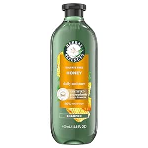 Herbal Essences Shampoo, 13.5 Fl Oz, Honey Daily Moisture, Sulfate Free, Nourishes, with Certified Camellia Oil and Aloe Vera, For All Hair Types, Especially Dry Hair