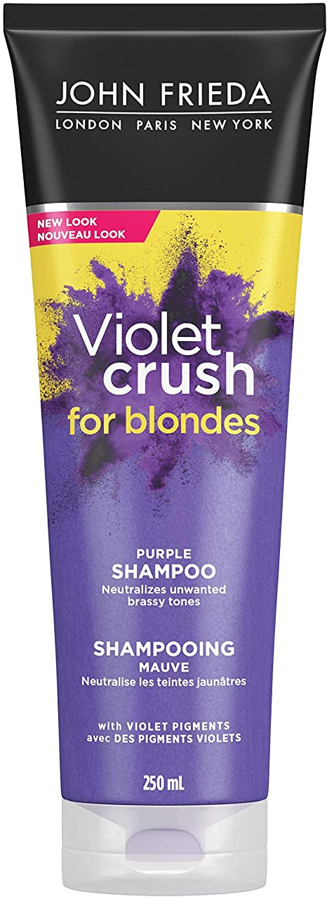 JOHN FRIEDA® Violet Crush Purple Shampoo for Blondes, 250 mL (Packaging May Vary)