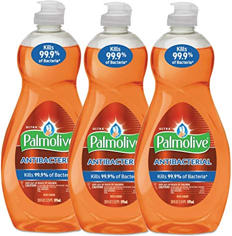 Palmolive Ultra Orange Antibacterial, Dish Soap, 591 ml / 20 Fl.Oz - 3 Packs