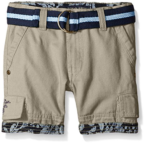 U.S. Polo Assn. Boys' Belted Cargo Twill Short