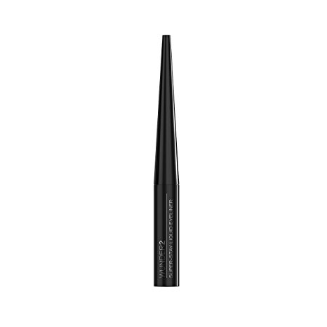 WUNDER2 SUPER-STAY LIQUID EYELINER - Long-Lasting & Waterproof Liquid Eyeliner - 24-hour wear, Black, Waterproof and Smudge-Proof