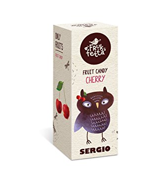 Fruk Fetta - Healthy Organic Fruit Snacks Cherry, Gluten Free, Vegan, Only Fruit, Nut free, Family Size 0.7 lb (Case of 15 bars)