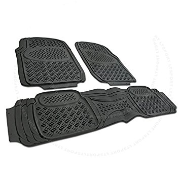 LT Sport SN#100000000240-327 For Toyota All Weather Protection Full set Rubber Floor Mat (Rubber)