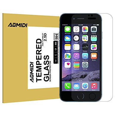 iPhone 6S Plus Screen Protector, AOMIDI Tempered Glass Screen Protector for Apple iPhone 6 Plus 5.5"
