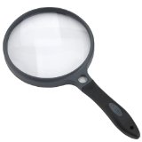 Carson SureGrip Series Hand Held or Hands Free 2x Power Magnifying Glasses For Reading Low Vision Inspection Craft and Hobby Magnifiers SG-10 SG-12 SG-14 SG-16