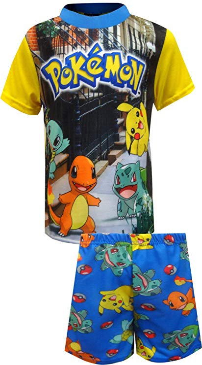 Pokemon Boys' Pokemon 2-Piece Pajama Set