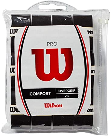 Wilson Pro Overgrip Pack of 12 Black, One Size