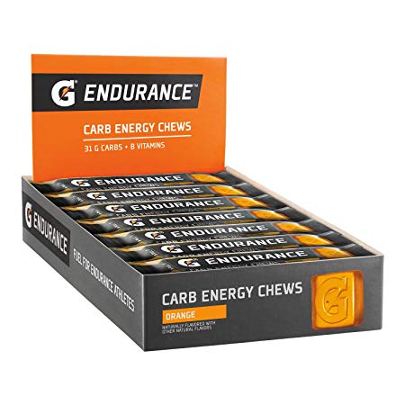 Gatorade Endurance Carb Energy Chews, Orange (Pack of 21) Net Wt 28.1 Oz